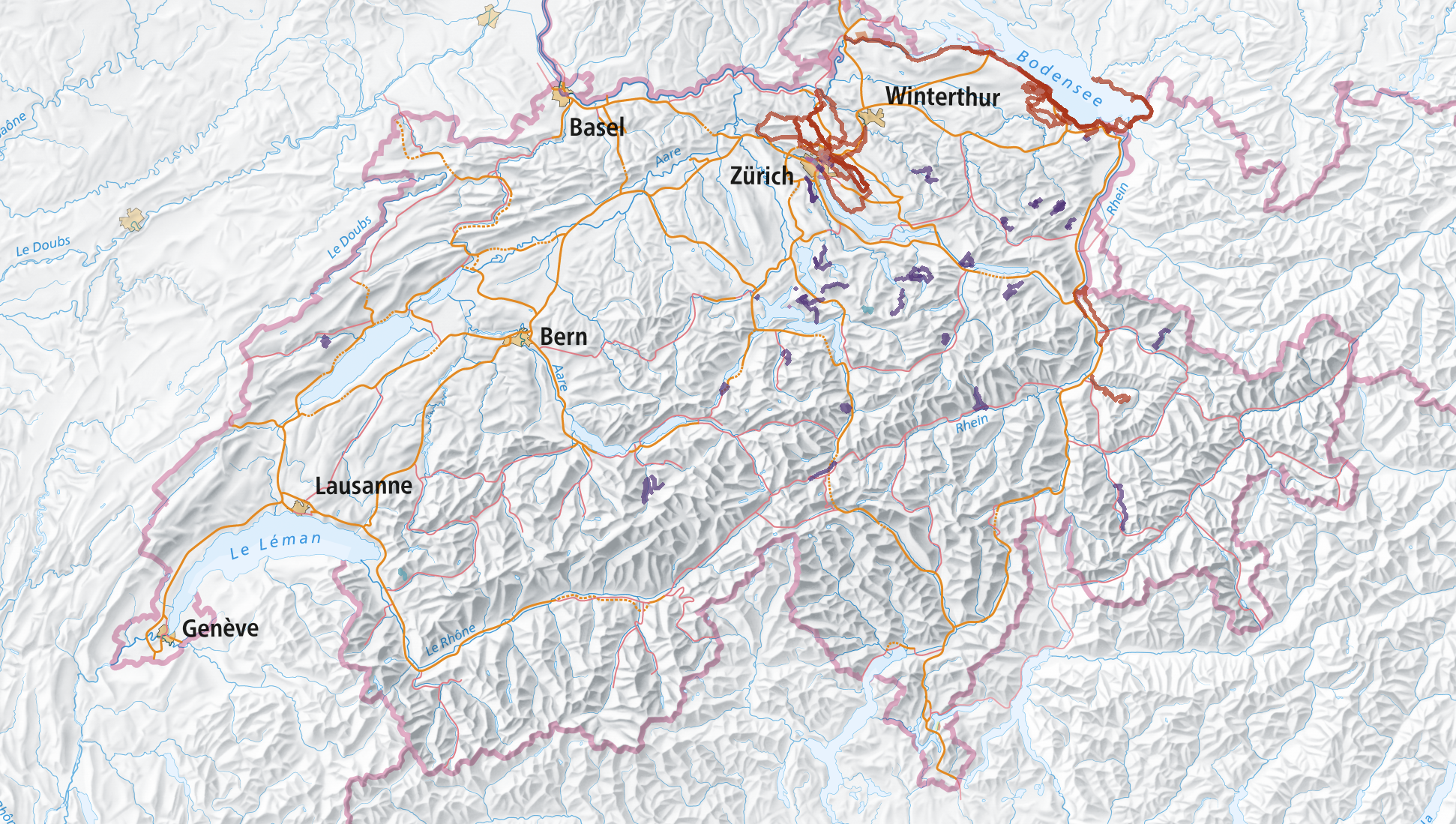 My recorded strava activity in Switzerland